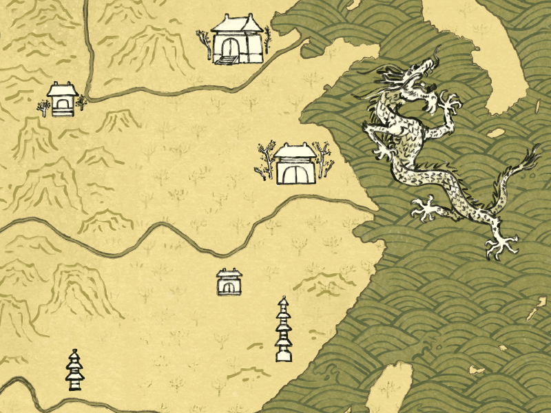 The Story of Zheng He Map